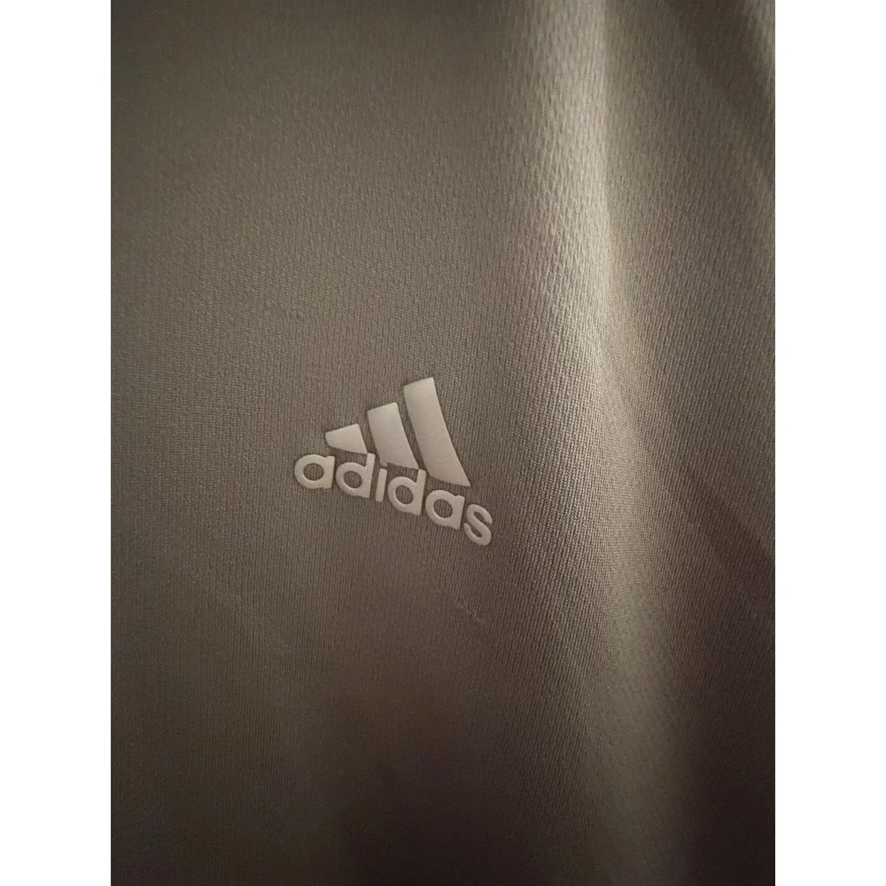 Adidas Golf Mens XL Grey‎ Short Sleeve Performance Polo Shirt RN88387